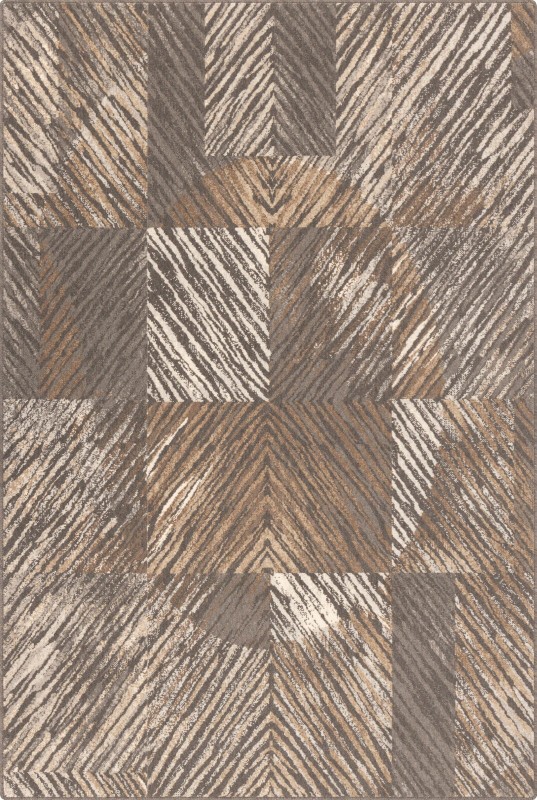 Dywan wełniany nowoczesny Agnella Ballata Vixi brąz