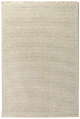 Dywan wełniany Lana/Dune 89861-69400 kratka z frędzlami ivory kremowy