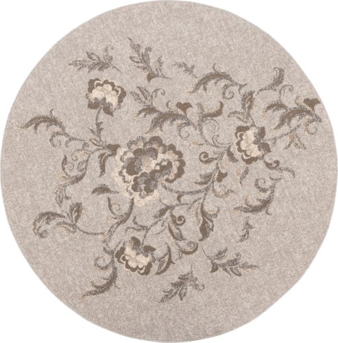 Dywan okrągły wełniany Agnella Ballata Jira szary.jpg