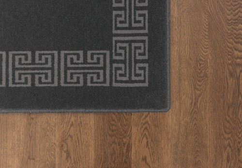 Obszycie brzegu dywanu wełnianego Agnella Ballata Marro kolor antracyt