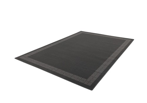 Dywan wełniany Agnella Ballata Marro antracyt rozmiar 2x3m - zdjęcie pod kątem