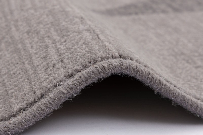 Obszycie wełniane dywanu Agnella Ballata Gavina szary