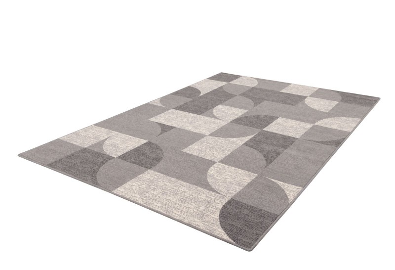 Dywan wełniany Agnella Ballata Gavina szary rozmiar 2x3m - zdjęcie pod kątem