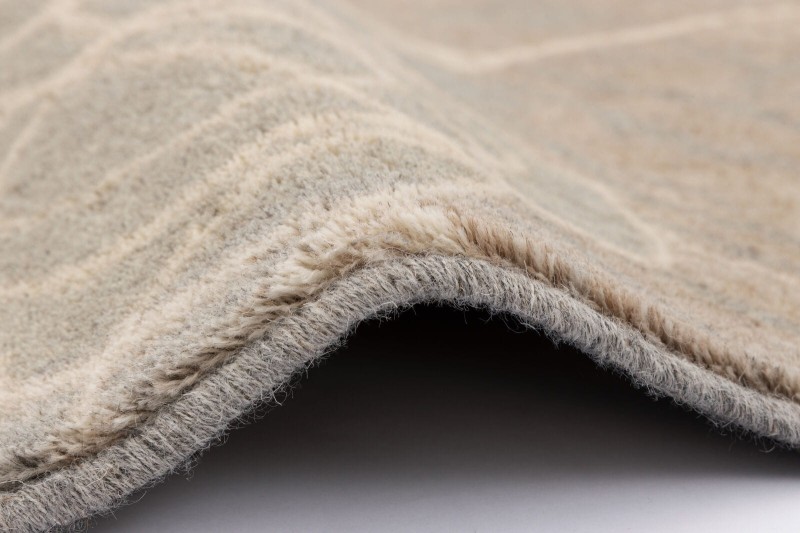 Obszycie wełniane dywanu Agnella Isfahan Dew kolor len