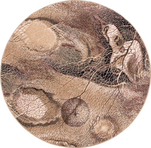 Dywan wełniany okrągły Agnella Isfahan Bellona kolor ciemny beż