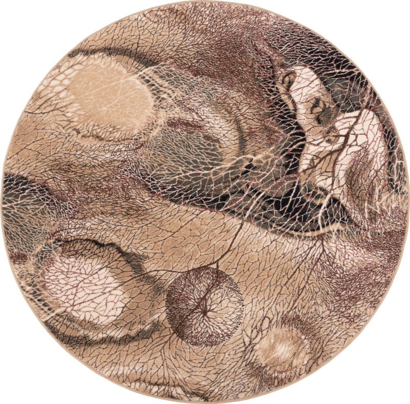 Dywan okrągły wełniany Agnella Isfahan Bellona ciemny beż