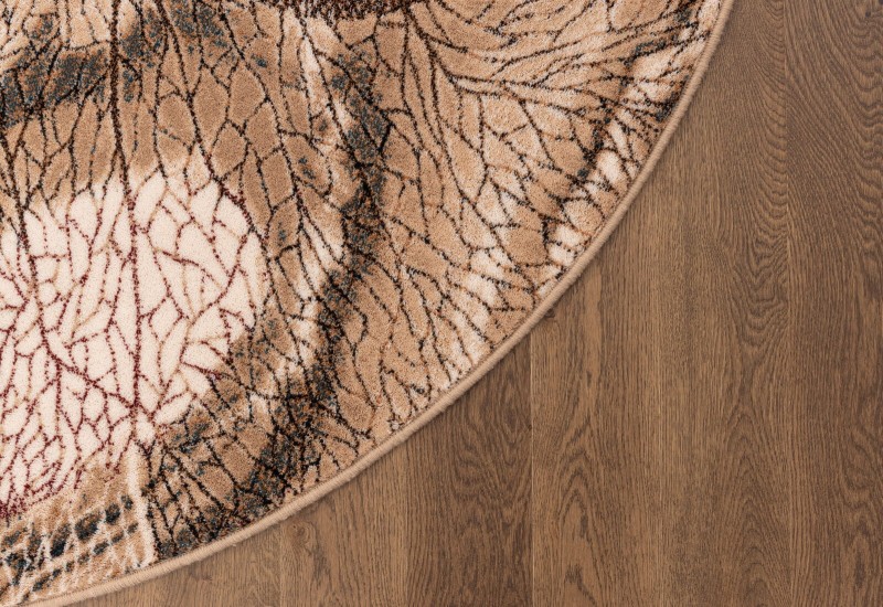 Brzeg dywanu wełnianego Agnella Isfahan Bellona kolor ciemny beż - brzeg dywanu