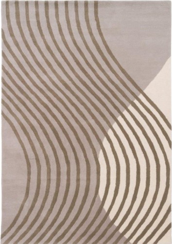 Dywan wełniany Carpet Decor Handmade Wave beżowo-brązowy