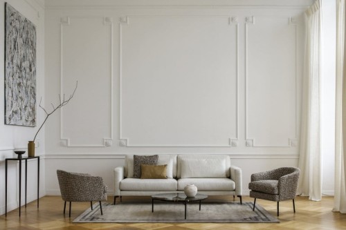 Dywan wiskozowy Carpet Decor Handmade Venezia stone w salonie