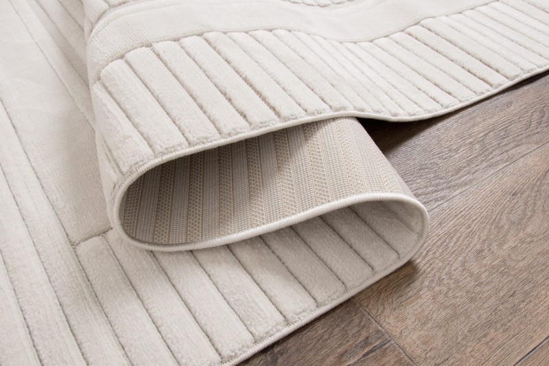 Wzór 3d dywanu nowoczesnego Lily D785AW krem