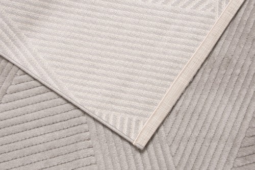 Spód szarego dywanu nowoczesnego Lily D858AG