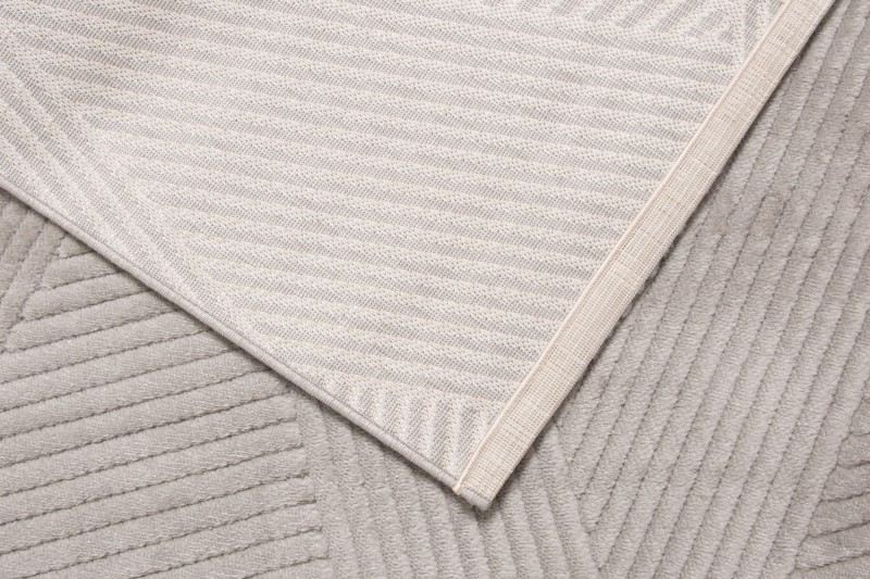 Spód szarego dywanu nowoczesnego Lily D858AG