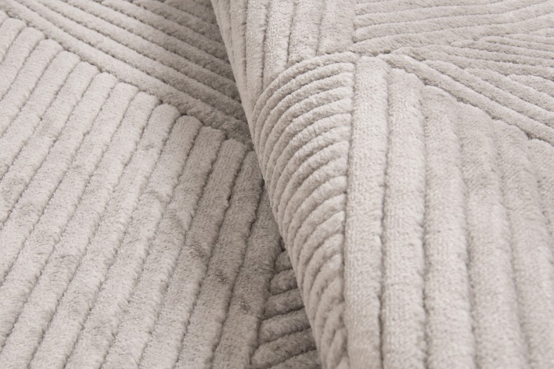 Runo szarego dywanu nowoczesnego Lily D858AG