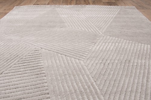 Wzór szarego dywanu nowoczesnego Lily D858AG