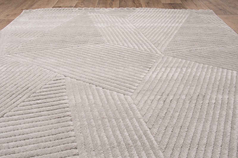 Wzór szarego dywanu nowoczesnego Lily D858AG