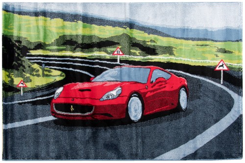 Dywan dla dzieci Super Kids auto blue