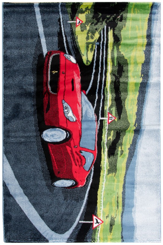 Dywan dla dzieci Super Kids auto blue