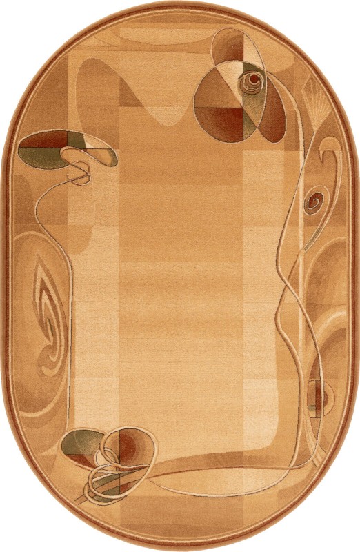 Dywan wełniany owalny Agnella Isfahan Himalia sahara 