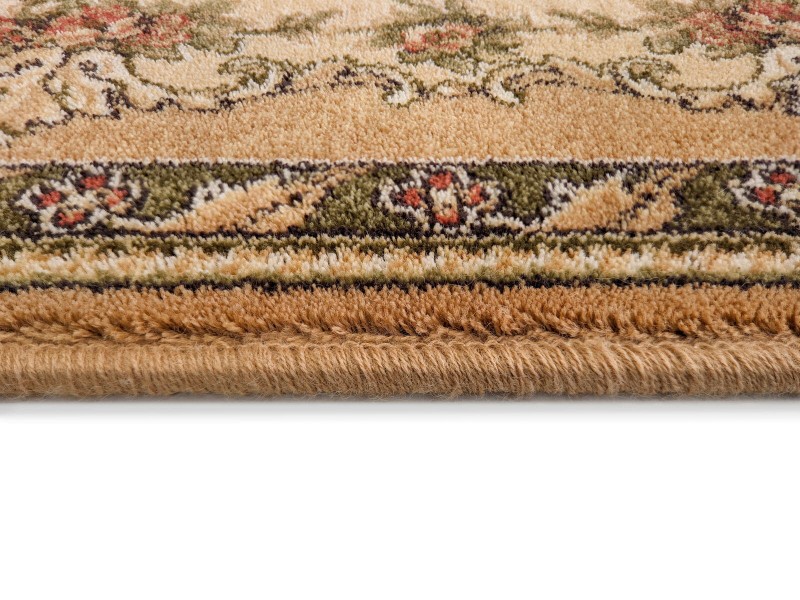 Obszycie wełniane chodnika Agnella Isfahan Dafne sahara