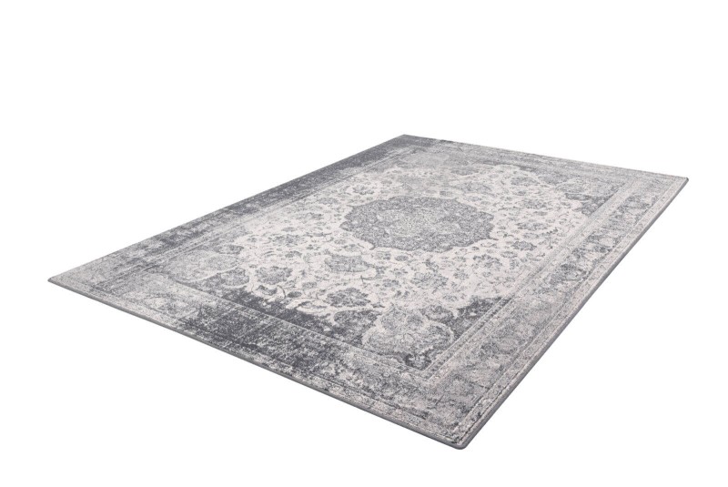 Dywan w stylu vintage Agnella Isfahan Okutan w kolorze szarym