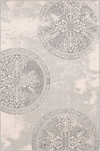 Dywan wełniany vintage Agnella Isfahan M Asyria popielaty