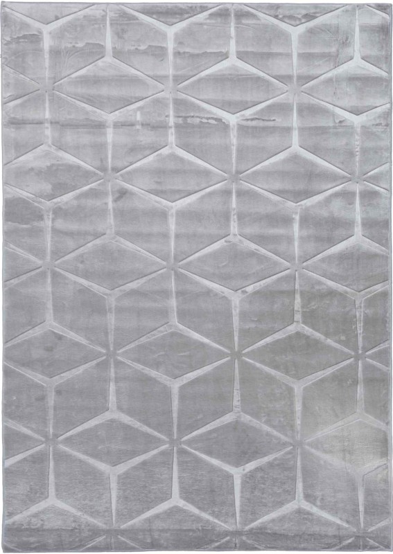 Dywan pluszowy Alaska geometria szary