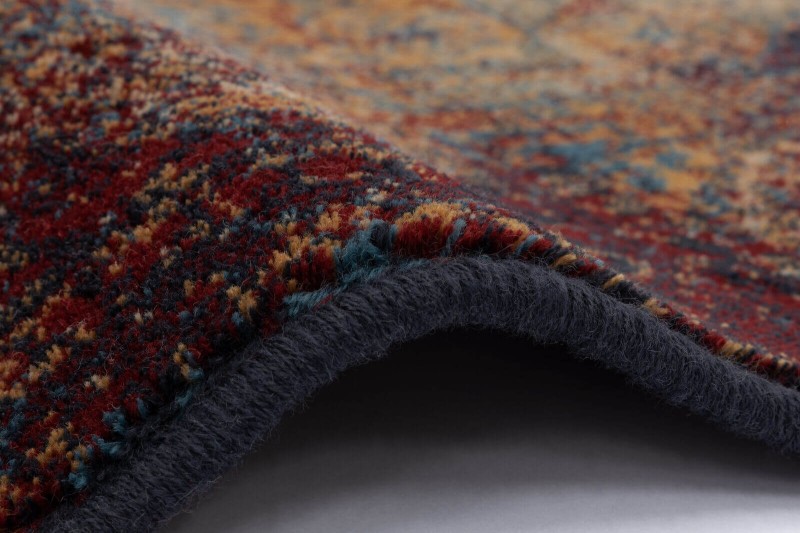 Obszycie wełniane dywanu Agnella Isfahan Baszra kolor bordowy