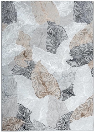 Dywan  Creation  liście szaro-beżowy