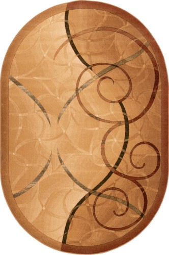 Dywan wełniany owalny Agnella Isfahan Selma sahara