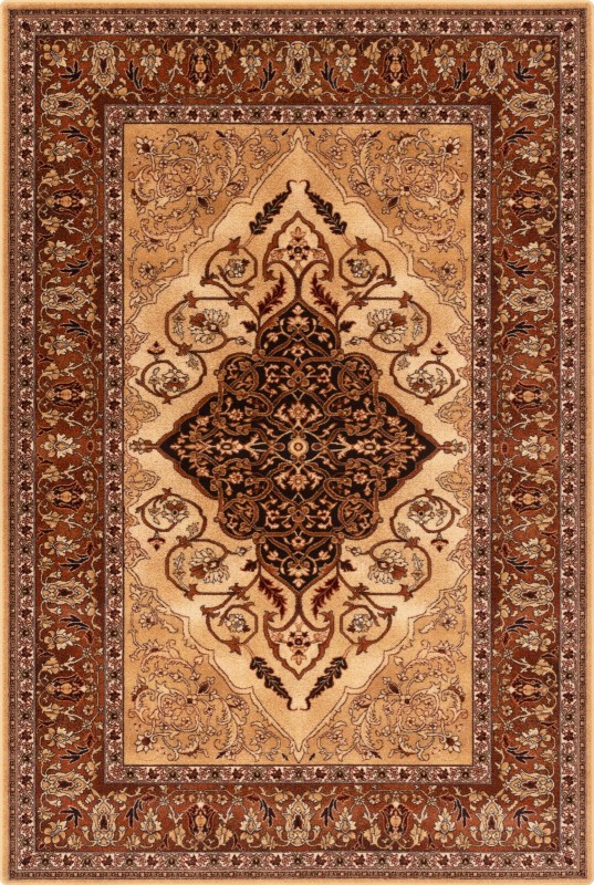 Dywan wełniany klasyczny Agnella Isfahan Leyla bursztyn
