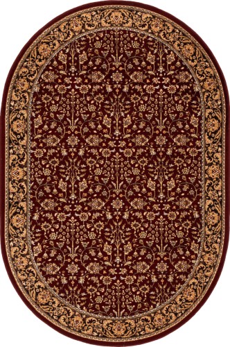 Dywan wełniany owalny Agnella Isfahan Itamar rubin rozmiar 2x3 m