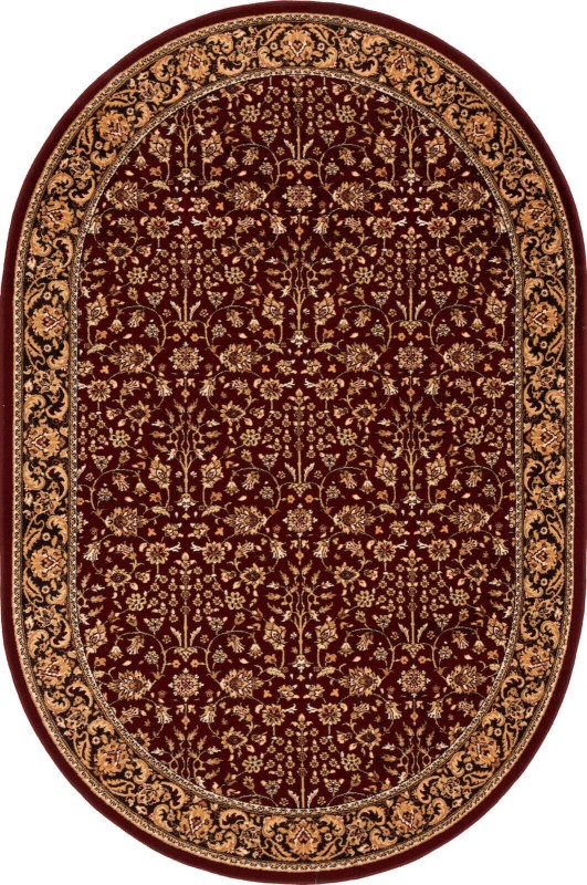 Dywan wełniany owalny Agnella Isfahan Itamar rubin rozmiar 2x3 m