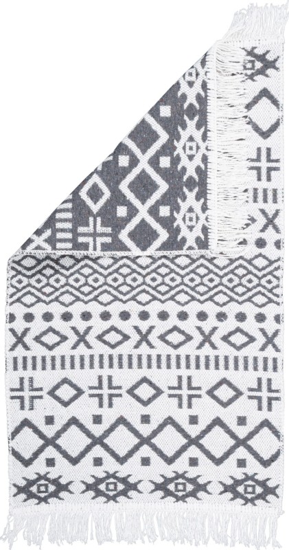 Dywan dwustronny Kilim Boho antracytowy wzór