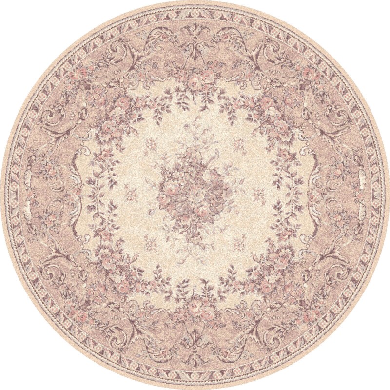 Dywan wełniany koło Agnella Isfahan Dafne alabastrowy