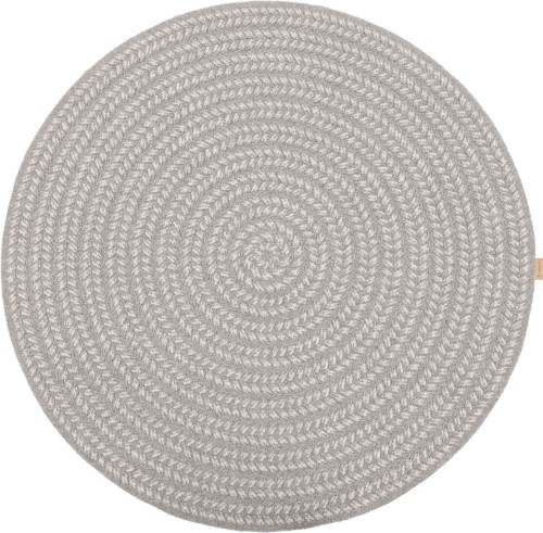 Dywan wełniany okrągły Agnella Noble Tino jasny szary (binding)