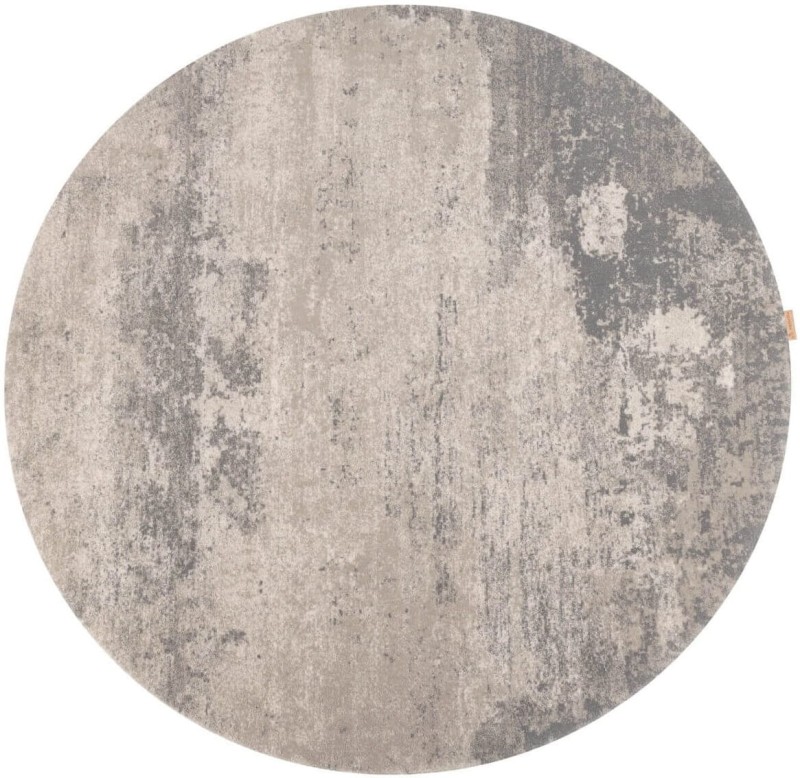 Dywan wełniany okrągły Agnella Calisia Bran kolor beżowy rozmiar 2x2 m