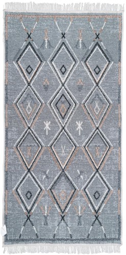 Dywan dwustronny Kilim Modern etno szary spód