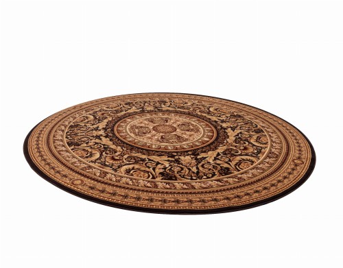 Dywan wełniany okrągły Agnella Agnus Egon kolor czarny_black rozmiar 3,00x3,00 m