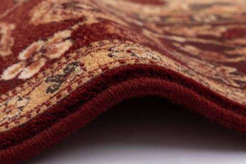 Obszycie wełniane dywanu Agnella Agnus Stolnik rubin