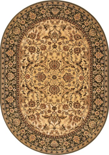 Dywan owalny wełniany Agnella Agnus Stolnik sahara rozmiar 1,70x2,40 m