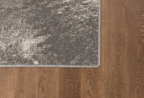 Dywan wełniany nowoczesny Agnella Ballata Jos szary - róg dywanu