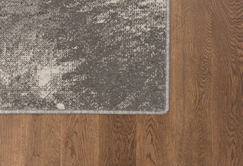 Dywan wełniany nowoczesny Agnella Ballata Jos szary - róg dywanu