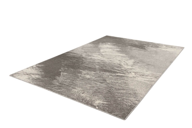 Dywan wełniany nowoczesny Agnella Ballata Jos szary - zdjęcie dywanu pod kątem