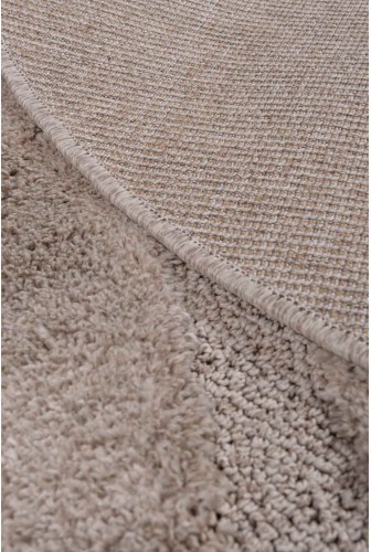 Spód dywanu okrągłego shaggy geometria 3d Pisa romby