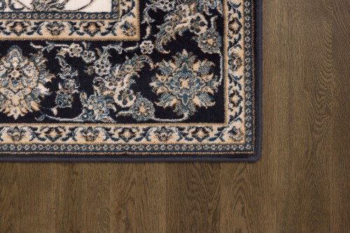 Róg dywanu Agnella Isfahan Anafi granatowy