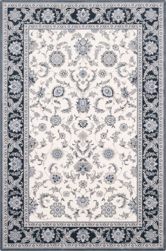 Dywan wełniany klasyczny Agnella Isfahan Anafi biały