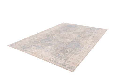 Dywan wełniany vintage Agnella Isfahan Baszra kolor beż rozmiar 2x3 m - zdjęcie pod kątem