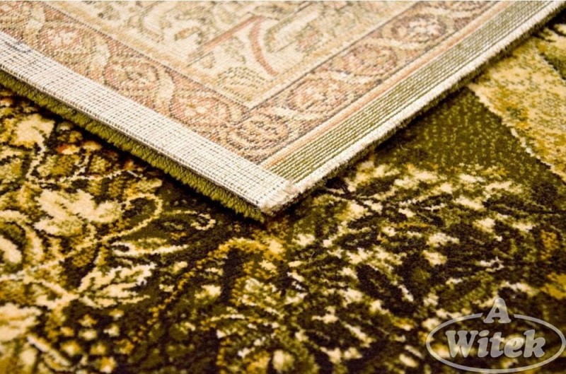 Spód i obszycie dywanu Agnella Agnus Paw w kolorze oliwki