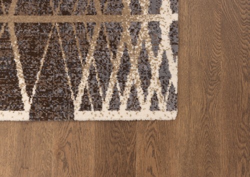 Dywan wełniany Agnella Tempo Tange niebieski - róg