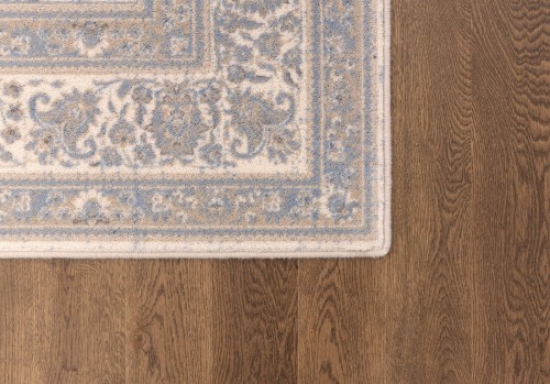 Dywan wełniany vintage Agnella Isfahan Junona beż - zdjęcie rogu dywanu